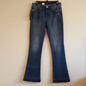 Rock & Republic unhemmed misses bootcut jeans.